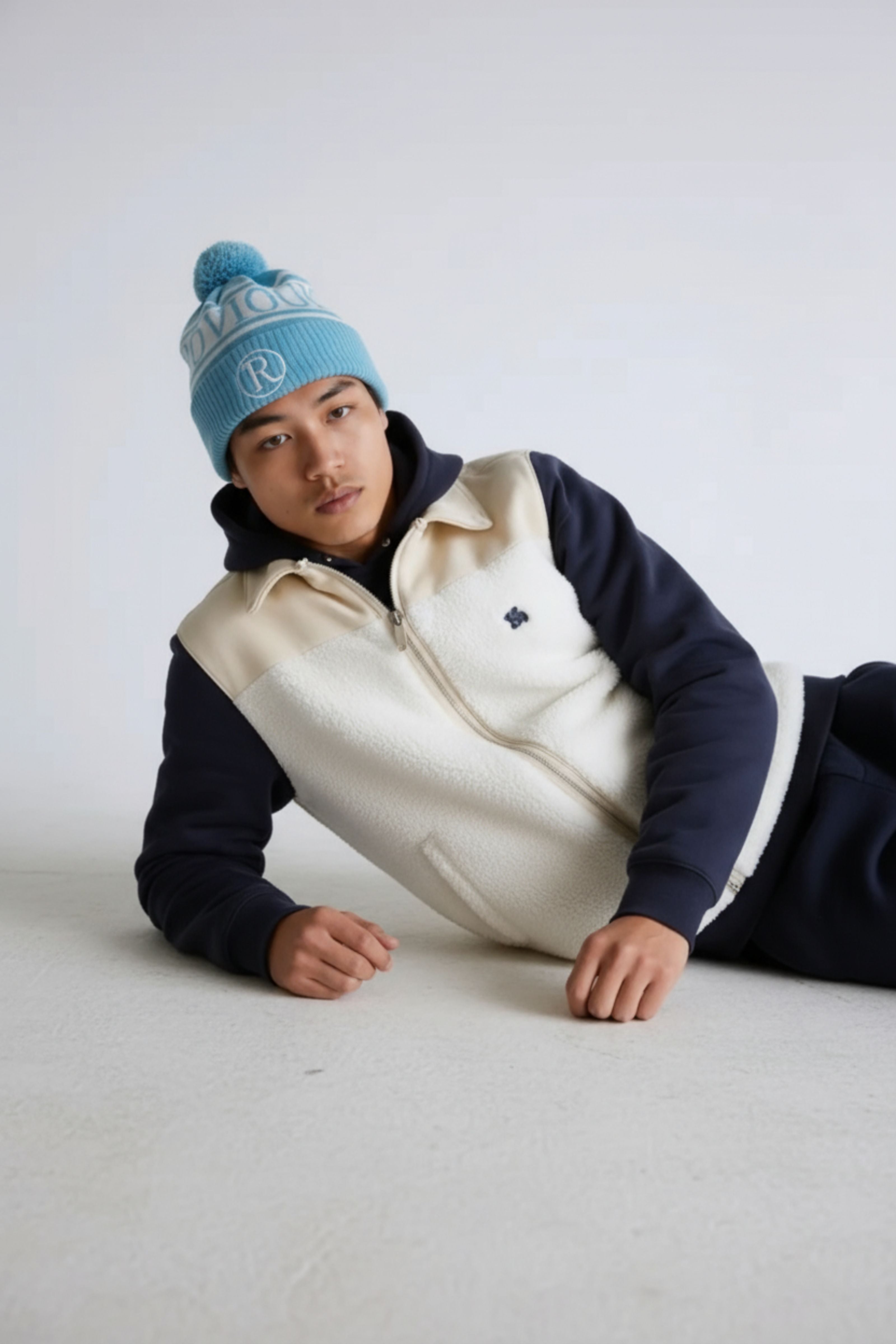 Knitted Beanie - Light Blue