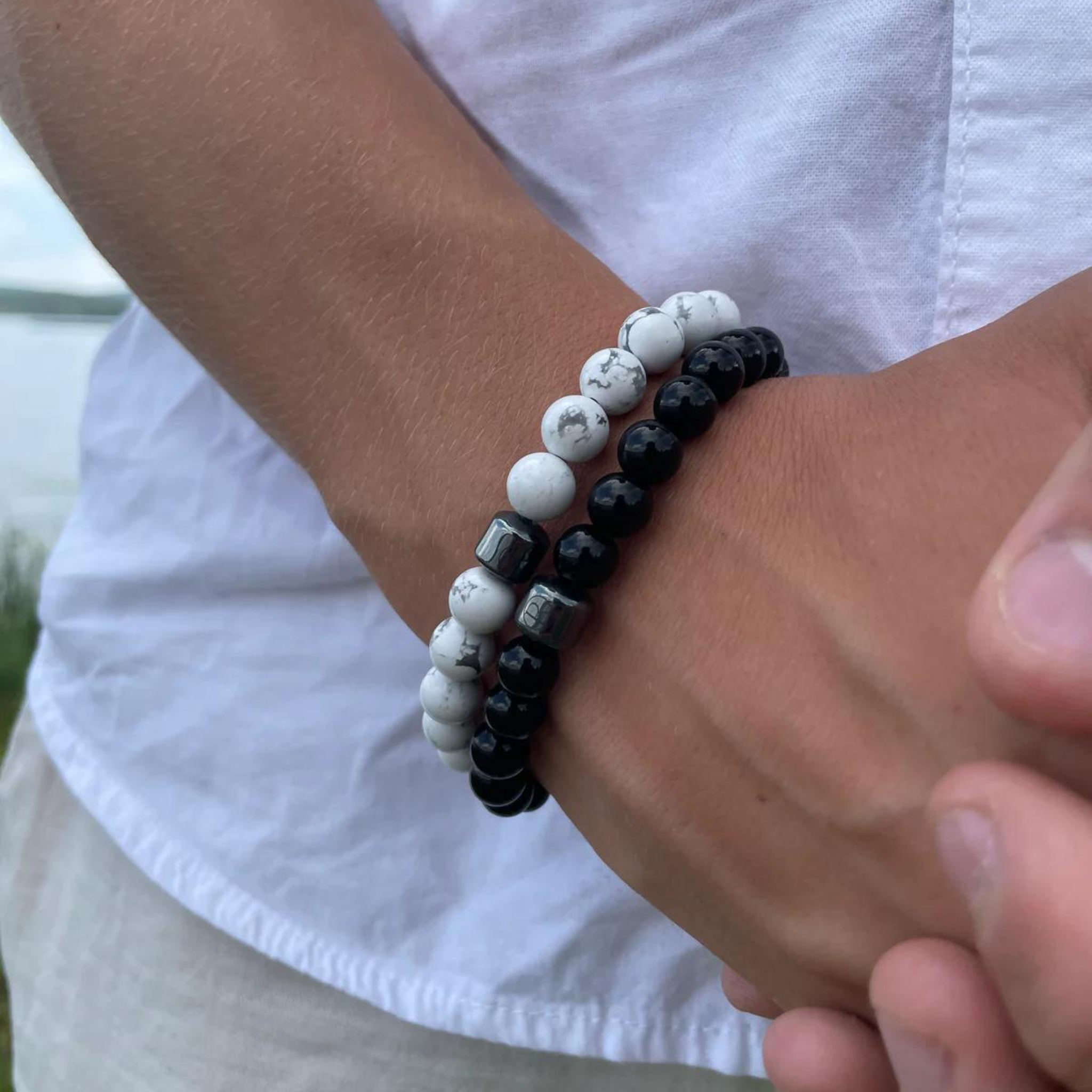 Marble Bracelet - Black & White