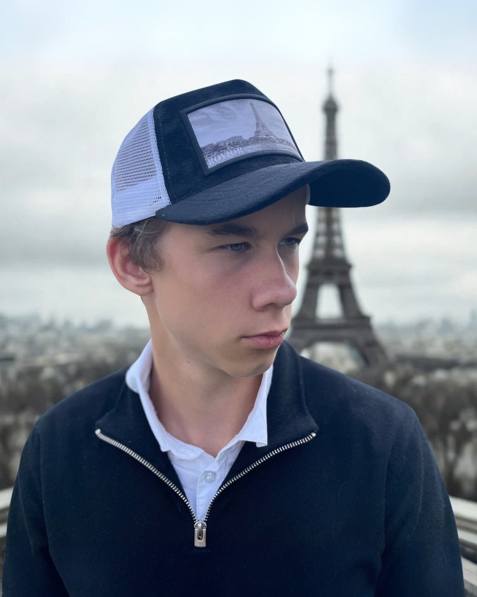 Paris fløjlskasket - Grå